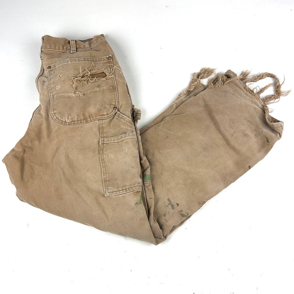 Men's Tan Work Pants - Picture 3 of 8